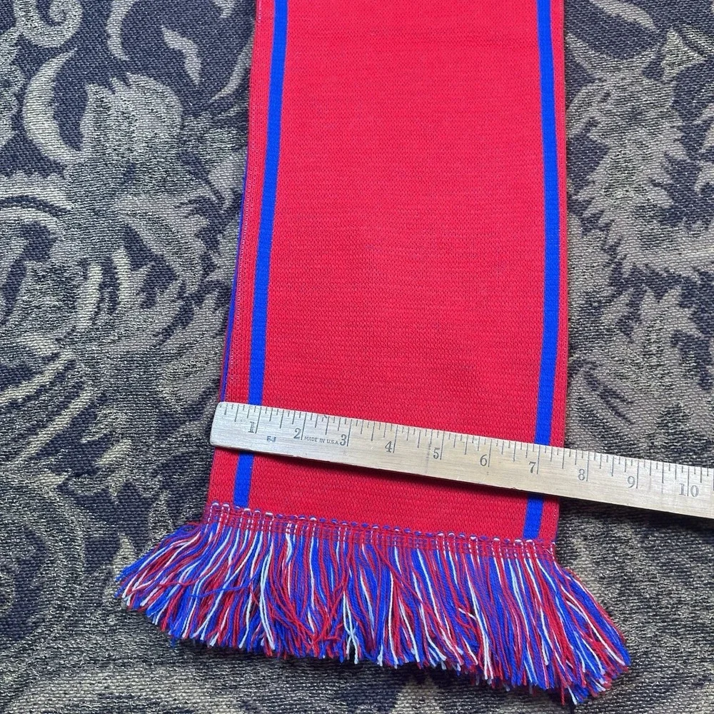 Haiti Soccer Football Scarf Licensed New Red Blue Double Sided New